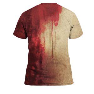 2025 Halloween It Was Self Defense Bloody Art Print Printed T shirt 3