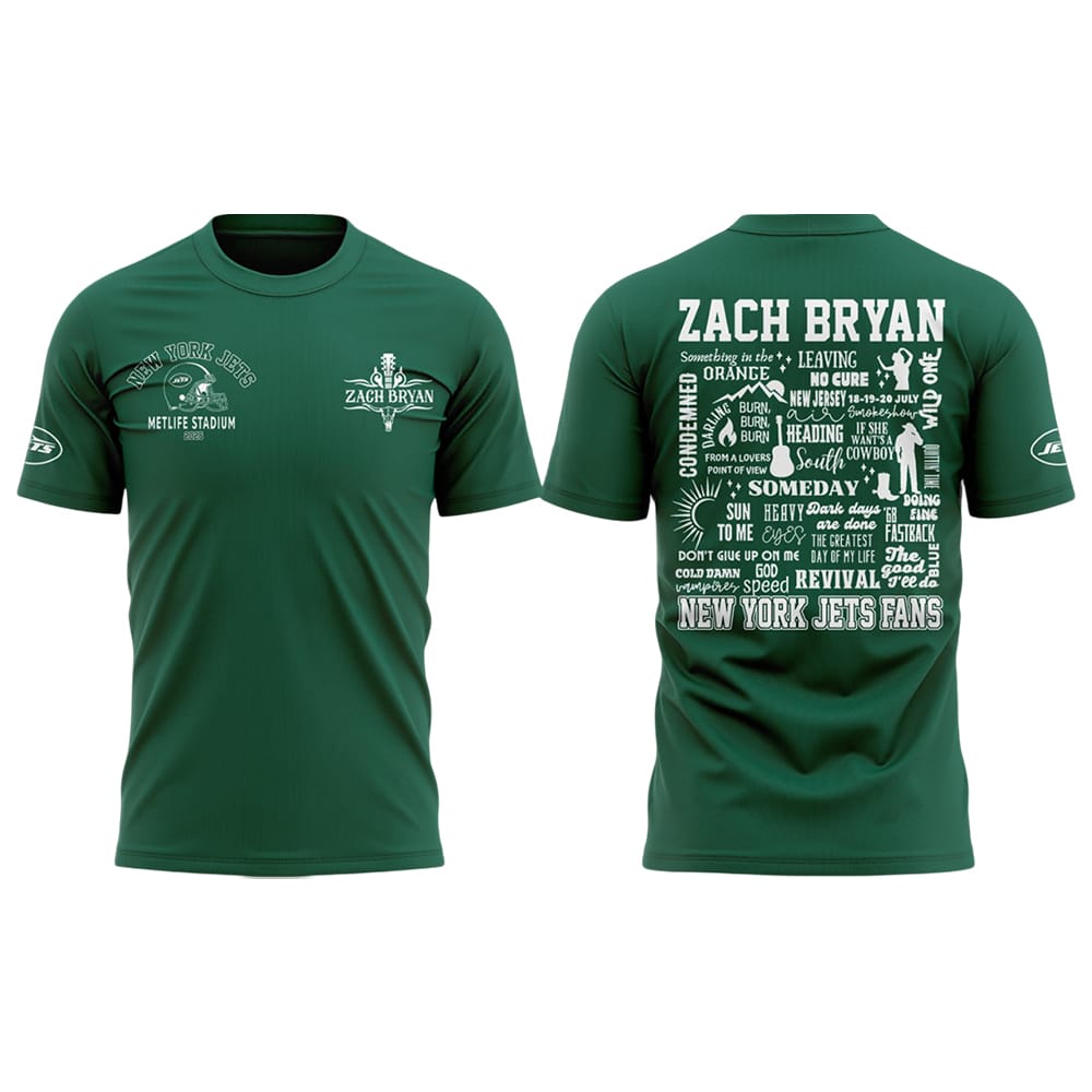 2025 Jets Zach Bryan Metlife Stadium Shirt 2025 Jets Zach Bryan Metlife Stadium Shirt