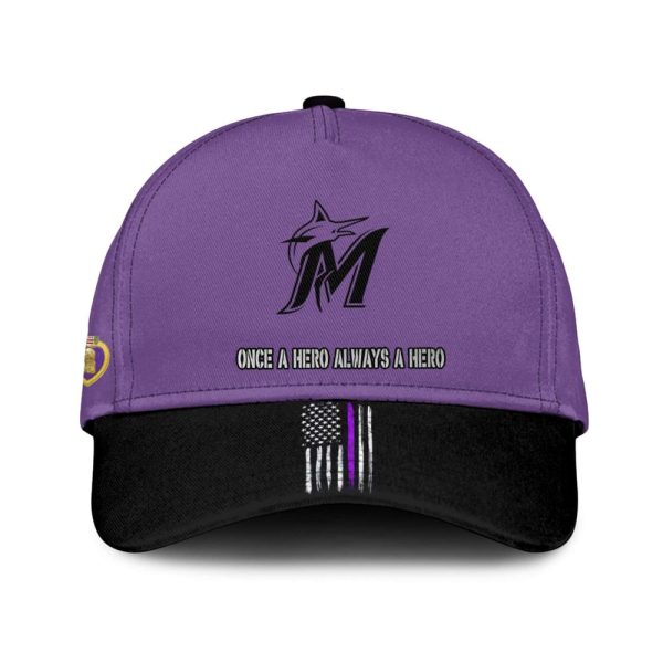 2025 Marlins Purple Heart Day Jersey