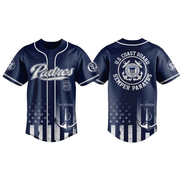 2025 Padres US Coast Guard Jersey
