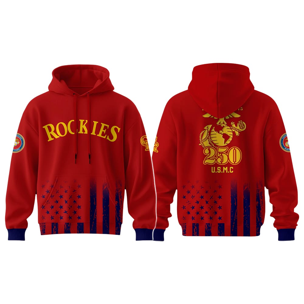 2025 Rockies 250th Marine Corps Birthday Hoodie 2025 Rockies 250th Marine Corps Birthday Hoodie