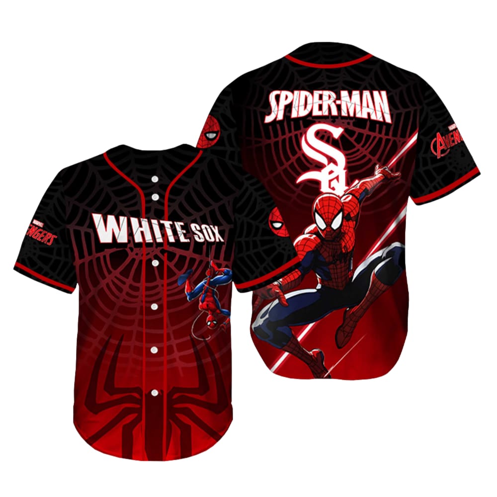 2025 White Sox Spider Man Night Baseball Jersey 2025 White Sox Spider Man Night Baseball Jersey