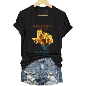 Texas Stronger Together Rising Above The Water Shirt3