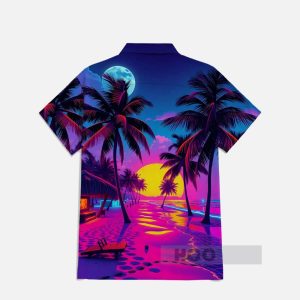 Sunset Pattern Hawaiian Shirt1