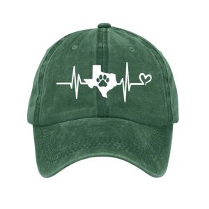 Texas Strong Save The Animals Heartbeat Baseball Cap2