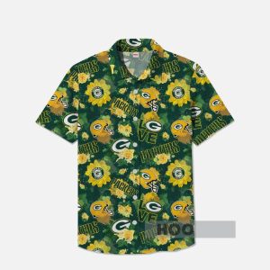 Packers Floral Hawaiian Shirt