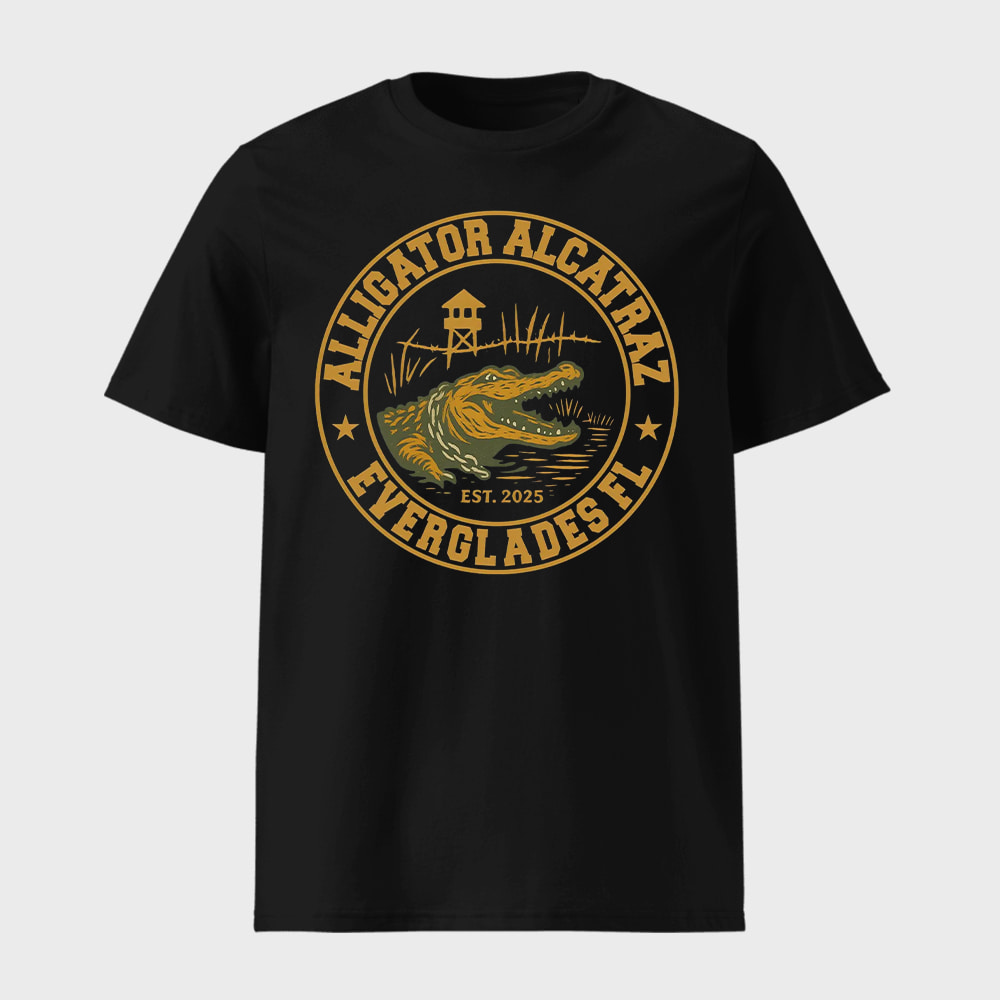 Alligator Alcatraz Everglades FL Est 2025 Shirt Alligator Alcatraz Everglades FL Est 2025 Shirt