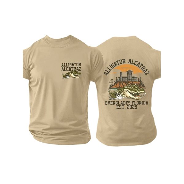 Alligator Alcatraz Everglades Florida Est 2025 Two Sided Shirt