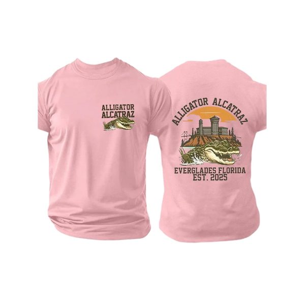 Alligator Alcatraz Everglades Florida Est 2025 Two Sided Shirt