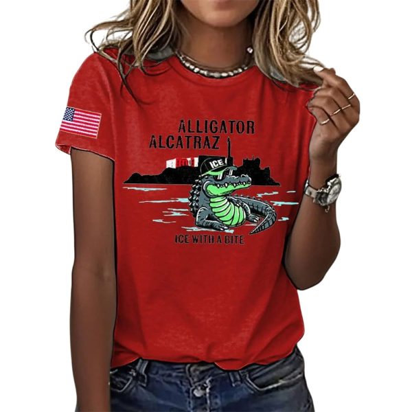 Alligator Alcatraz ICE With A Bite Shirt