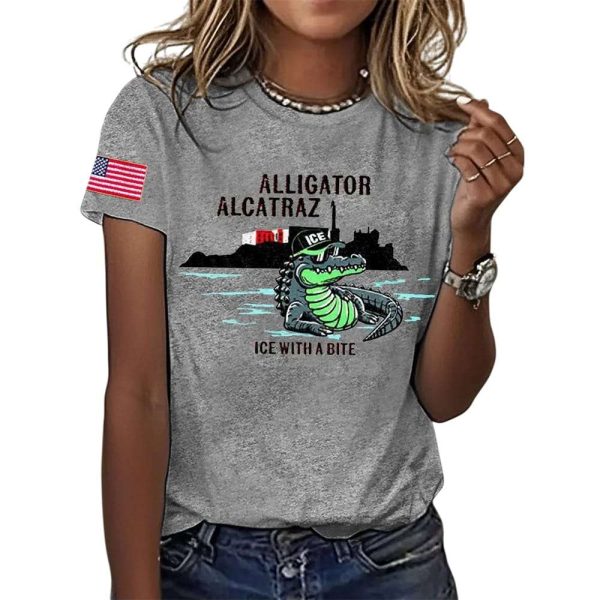 Alligator Alcatraz ICE With A Bite Shirt
