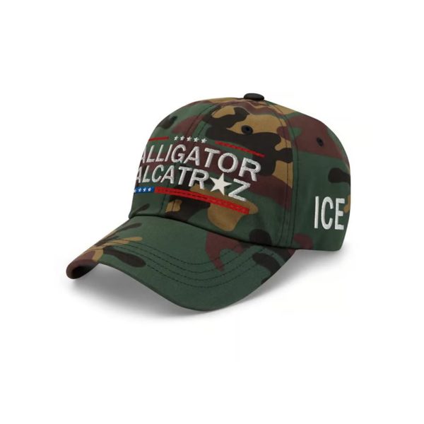 Alligator Alcatraz Ice Camo Hat