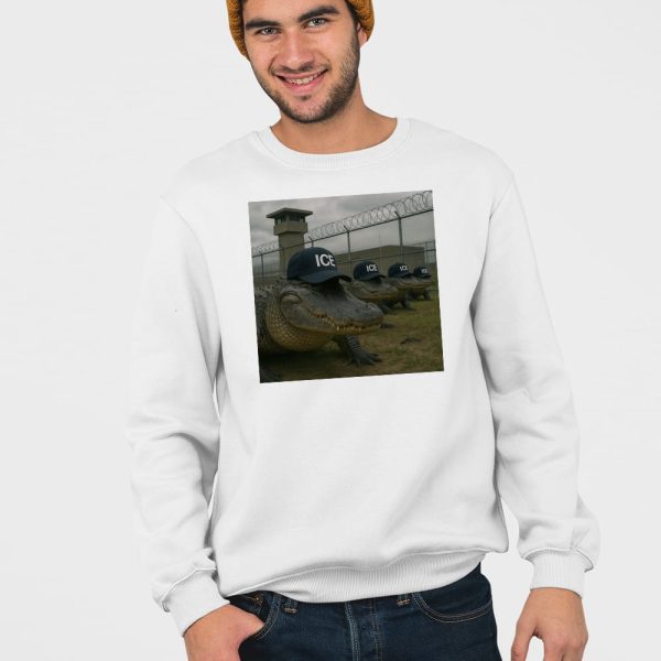 Alligator wearing Ice Hat Shirt