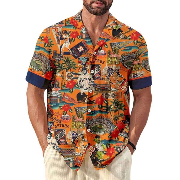 Astros Legends Play Under the Sunset Skies Hawaiian Shirt