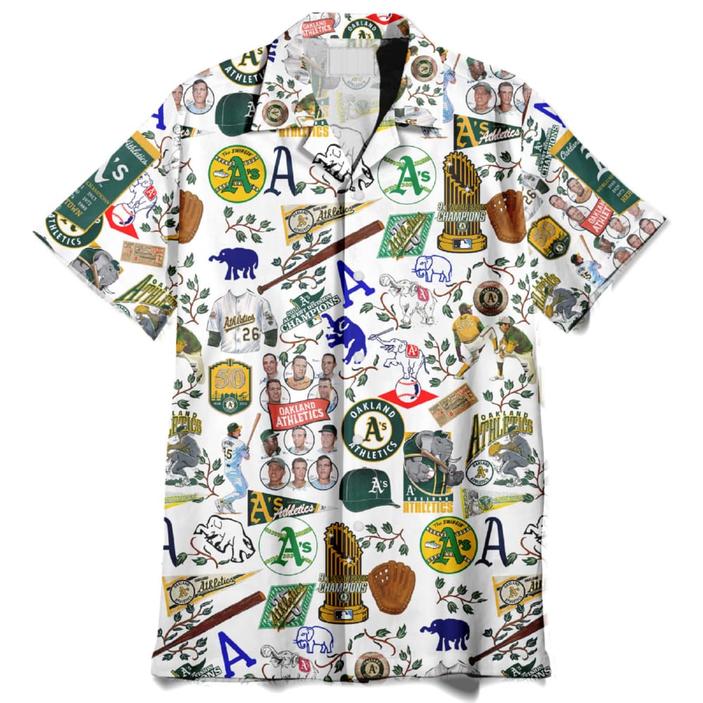 Athletics World Series Vintage Hawaiian Shirt Athletics World Series Vintage Hawaiian Shirt