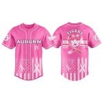 Auburn Tigers Breast Cancer Awareness Month 2025 Baseball Jersey