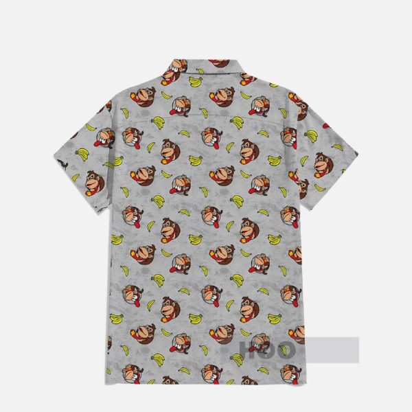 Bananas And Gorillas Pattern Hawaiian Shirt