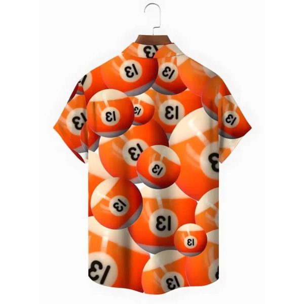 Billiard Balls Number 13 Hawaiian Shirt