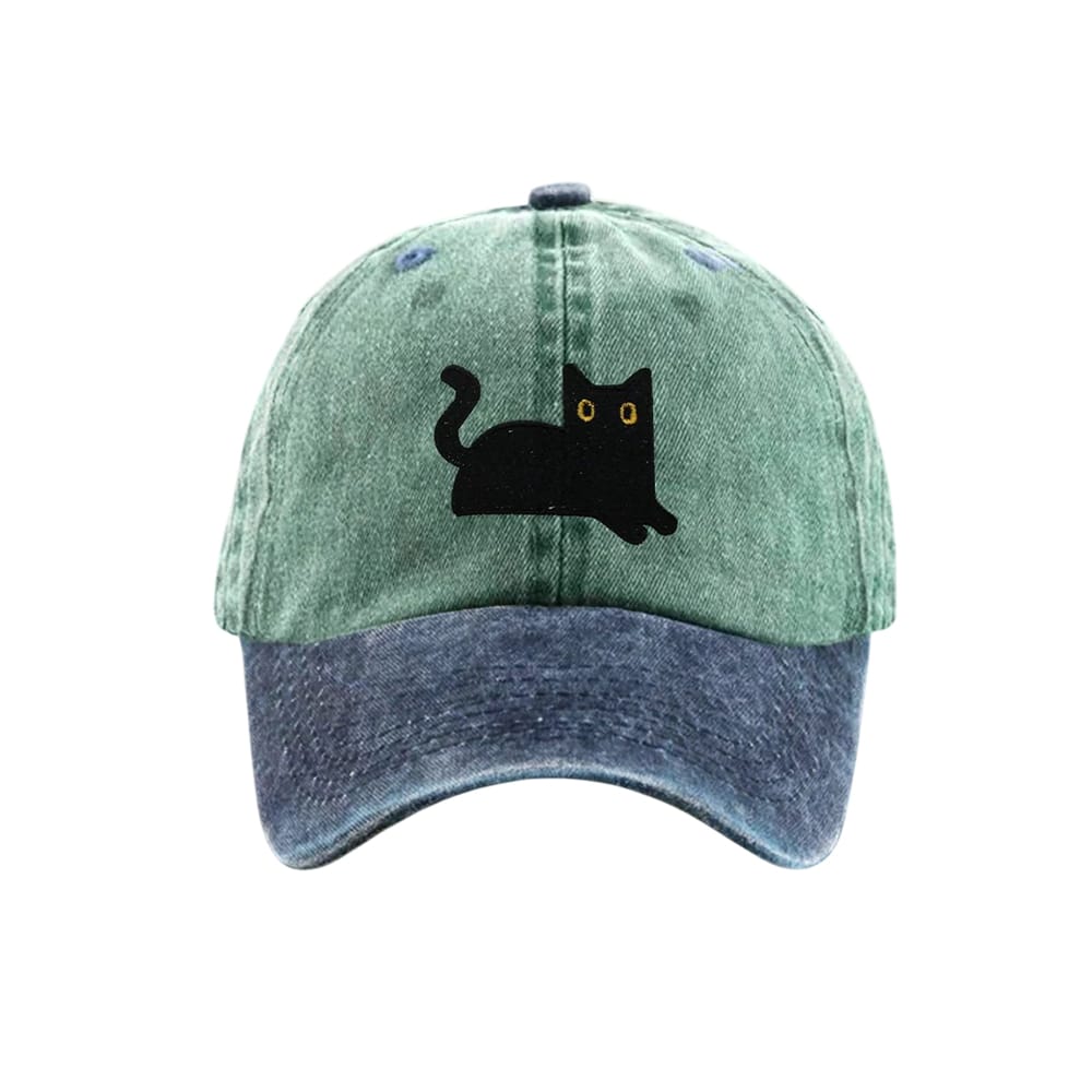 Black Cat Color Blocked Hat Black Cat Color-Blocked Hat