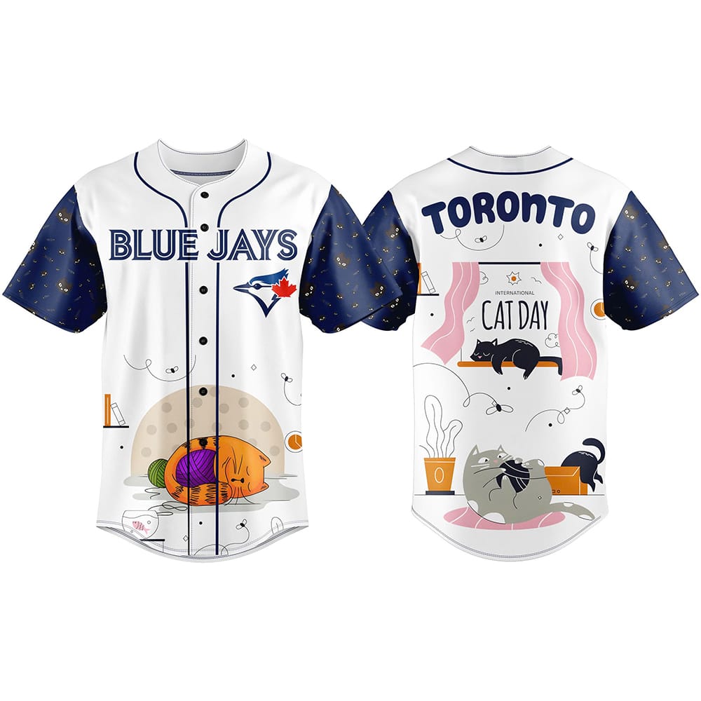 Blue Jays Cat Day Baseball Jersey 2025 Blue Jays Cat Day Baseball Jersey 2025
