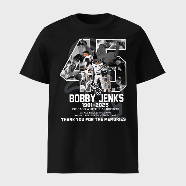 Bobby Jenks White Sox 1981-2025 Thank You For The Memories Shirt