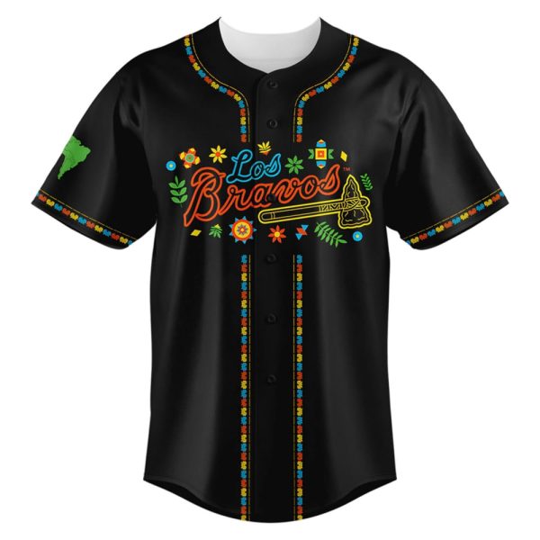 Braves Los Bravos Night Baseball Jersey 2025