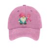 Breast Cancer Gnome Awareness Vintage Baseball Cap