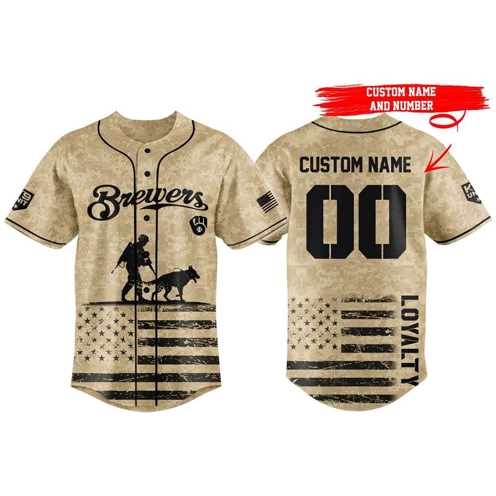 Brewers Honoring Military Dogs Jersey 2025 Brewers Honoring Military Dogs Jersey 2025