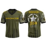 Broncos US ARMY 250th Birthday Celebration Football Jersey 2025
