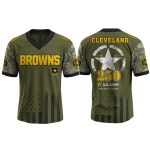 Browns US ARMY 250th Birthday Celebration Football Jersey 2025