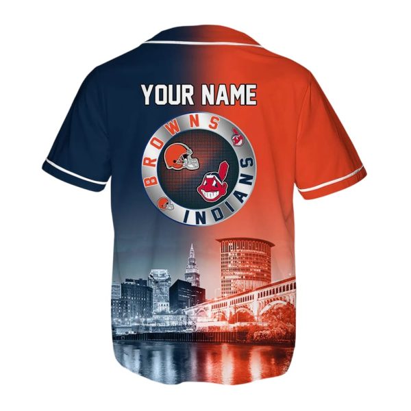 Browns x Indians Customized Baseball Jersey