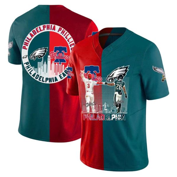 Bryce Harper Phillies Saquon Barkley Eagles Jersey