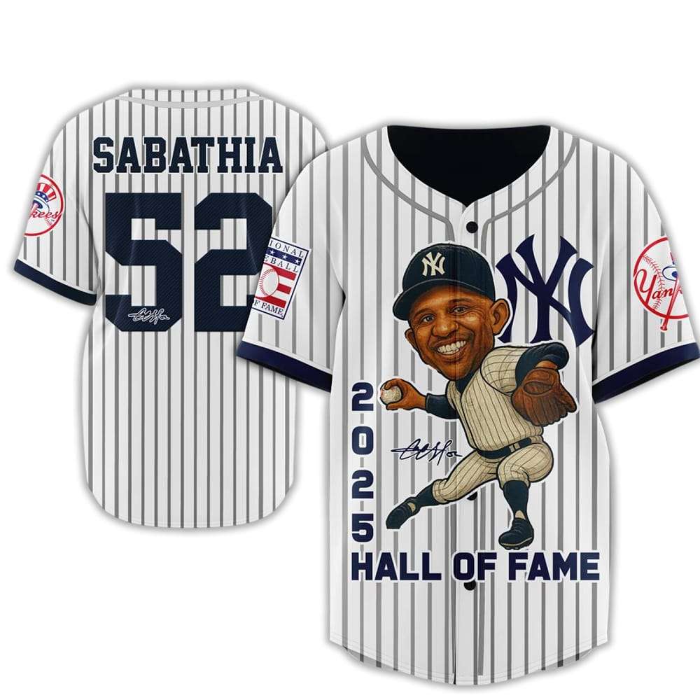 CC Sabathia Signature 2025 Hall Of Fame Baseball Jersey CC Sabathia Signature 2025 Hall Of Fame Baseball Jersey