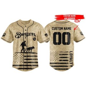 Brewers Honoring Military Dogs Jersey 2025