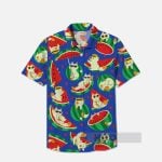Cartoon Watermelon Cats Hawaiian Shirt
