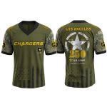 Chargers US ARMY 250th Birthday Celebration Football Jersey 2025