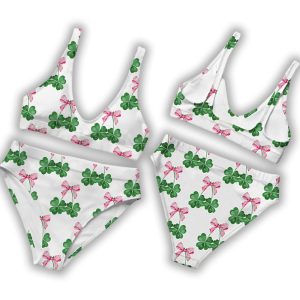 Coquette St Patrick’s Day Bikini Set For Women