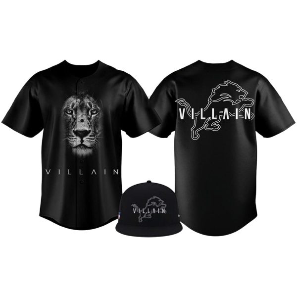 Dan Campbell Lions Villain 2025 Baseball Jersey