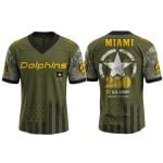 Dolphins US ARMY 250th Birthday Celebration Football Jersey 2025
