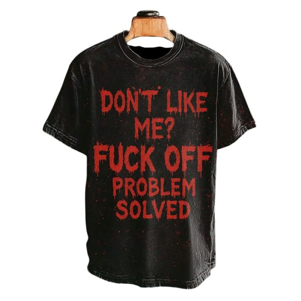 Don’t Like Me Fuck Of Problem Solved Bloody Halloween Shirt