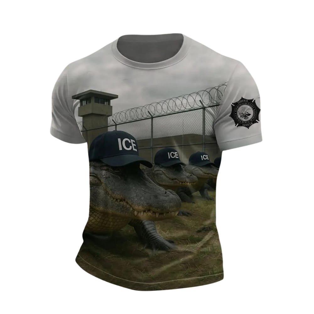 Prison Alligator Alcatraz ICE Hat Shirt Prison Alligator Alcatraz ICE Hat Shirt