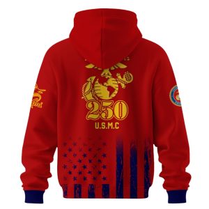 2025 Marlins 250th Marine Corps Birthday Hoodie2