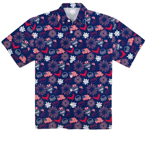 Erie SeaWolves Patriotic Button-Up Hawaiian Shirt 2025 Giveaway