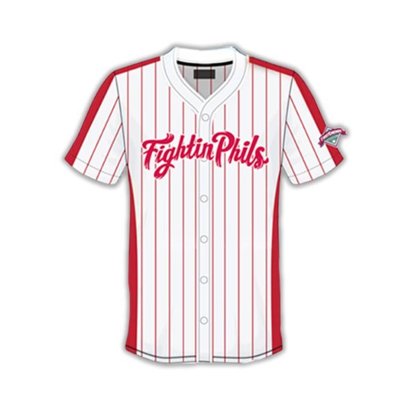 Fightin Phils Replica Home Pinstripe Jersey 2025 Giveaway