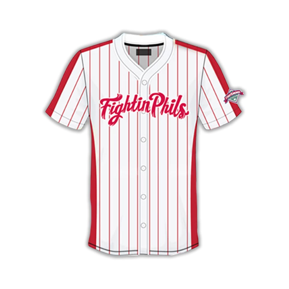 Fightin Phils Replica Home Pinstripe Jersey 2025 Giveaway Fightin Phils Replica Home Pinstripe Jersey 2025 Giveaway