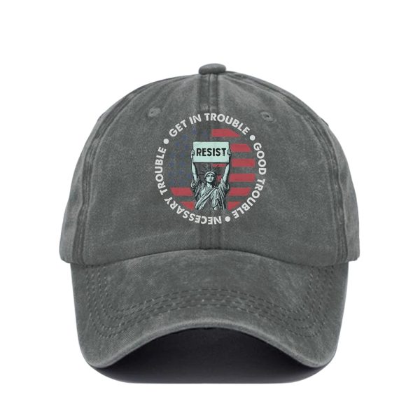 Get In Trouble Good Trouble Necessary Trouble Resist Hat