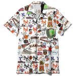 Giants Homeruns Hibiscus and Golden Memories Hawaiian Shirt