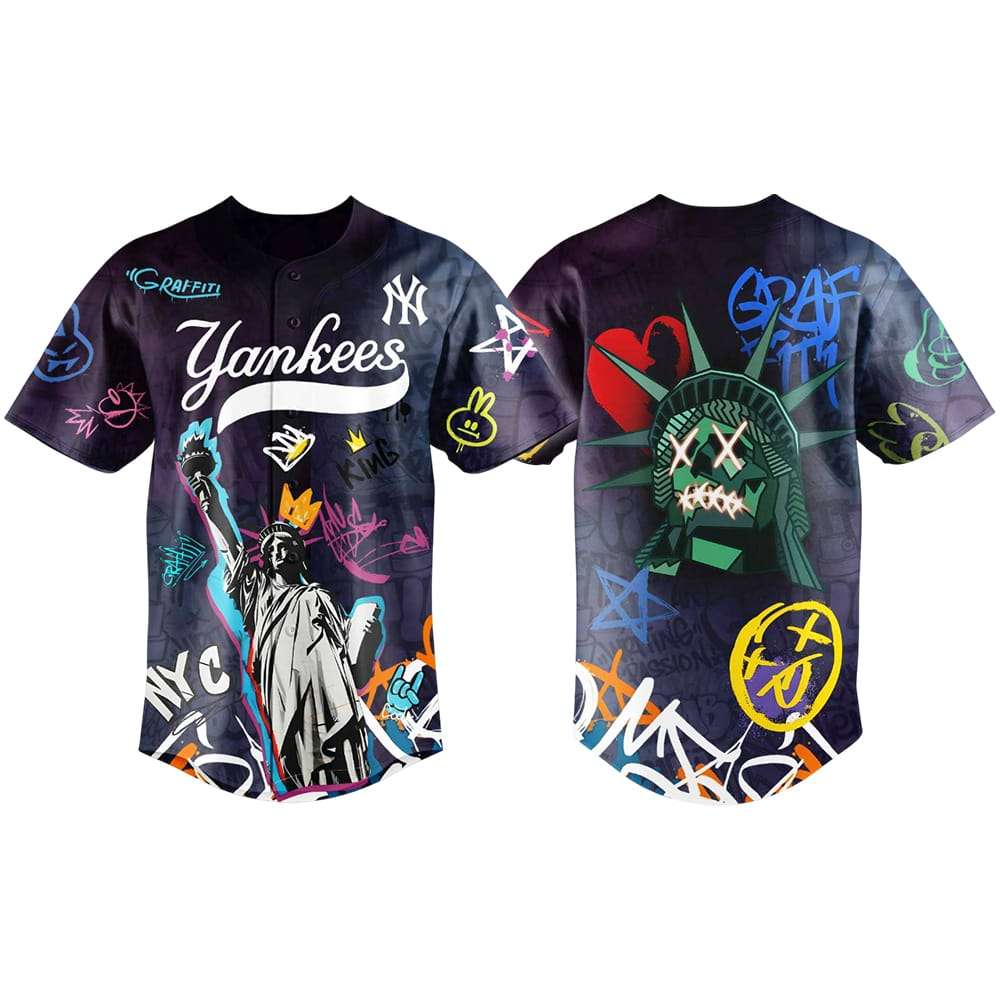 Graffiti NY City Yankees Street Style Jersey 2025 Graffiti NY City Yankees Street Style Jersey 2025
