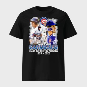 Ryne Ryno Sandberg Thank You For The Memories 1959 2025 Shirt1