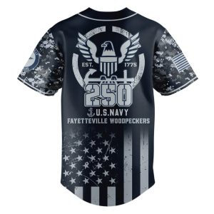 Woodpeckers x 250 US NAVY Baseball Jersey 20252